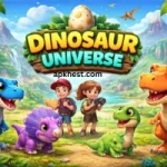 dinosaur universe game with kids and dinosaurs