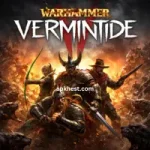 Warhammer Vermintide 2 game characters fighting enemies in dark fantasy battle scene