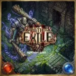 Dark fantasy artwork of Path of Exile 2 showing a powerful warrior in a gloomy battlefield environment